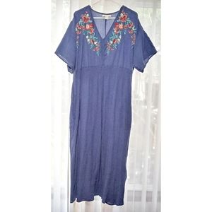 DREAMS & CO Cotton Embroidered Dress